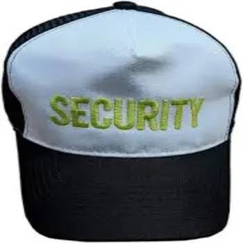 Black & Blue Security Caps 
