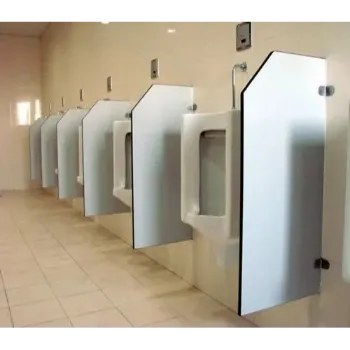 Polished Urinal Partition