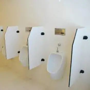 White Urinal Partition