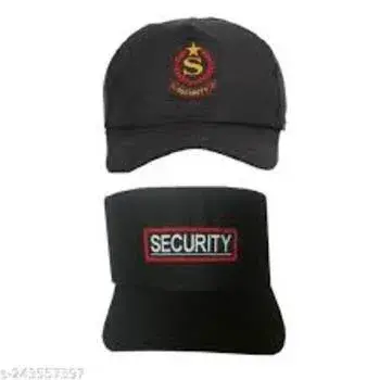 Unisex Cotton Blue Security Cap