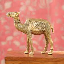 Brass Camel Statue 
