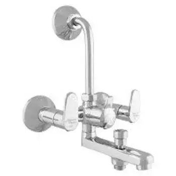 Silver, Wall Mixer