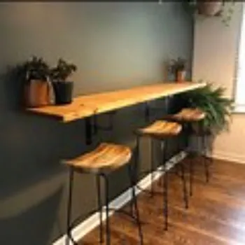 Furnished  wall mount table 