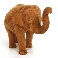Wooden Elephant Sculptures