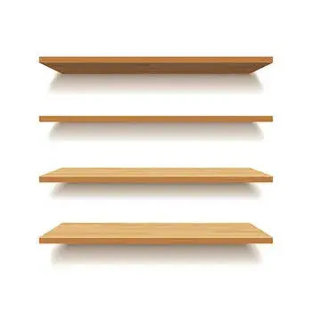 Wall mounted  Wooden Display Stand, For Showroom