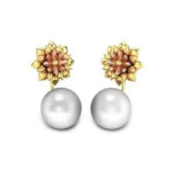 White Gold  Diamond Earrings