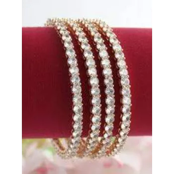 White Gold Bangles