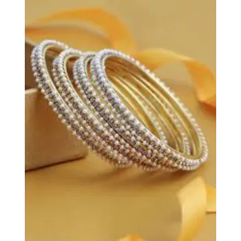 Standard White Gold Bangles