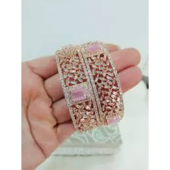 Fancy White Gold Bangles 