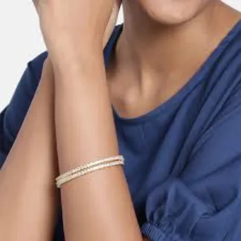 Good Quality White Gold Bangles 