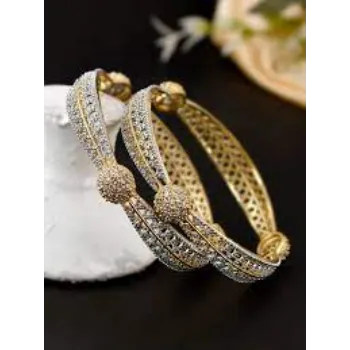 Elatee Global White Gold Bangles
