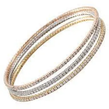 Sun Expo White Gold Bangles