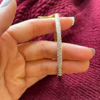 Swades White Gold Bangles