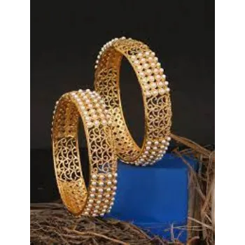 Jaipur Mart White Gold Bangles