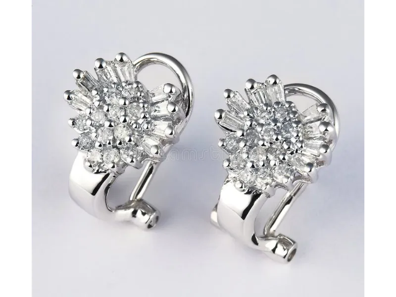 White Gold Earring