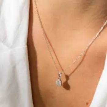 Pinkcity Export White Gold pendant