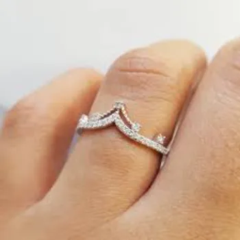 Modern White Gold Ring