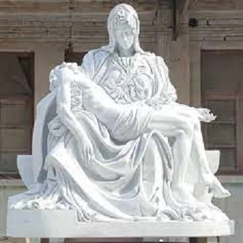 La Pieta White Marble Statue