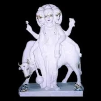 Dattatreya White Marble Statue