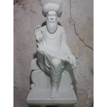  White Marble Moorti  Maharaj Statue