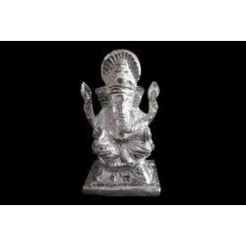  White Metal Ganesh Statue