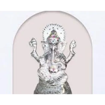  White Metal Ganesh Statue