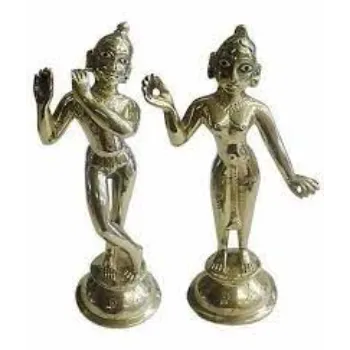  Golden radha Krishna Statue