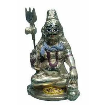 White Metal Shiva Statue