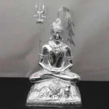 White Metal Shiva Statue