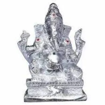  White Metal Ganesh Statue