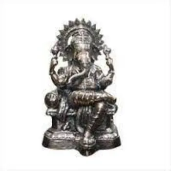  White Metal Ganesh Statue
