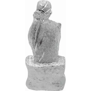  White Metal Sai Baba Statue