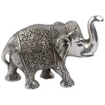 Prince Home Decor & Gifts Metal Elephant- Silver