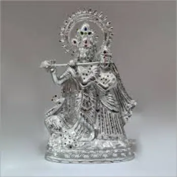  Radha Krishna Metal Statue