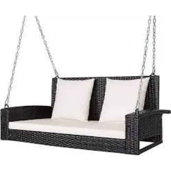 Durable Wicker Porch Swing