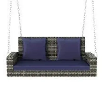 Durable Wicker Porch Swing