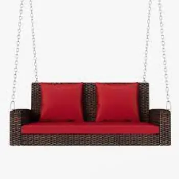Modern Wicker Porch Swing