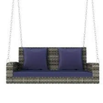 Modern Wicker Porch Swing