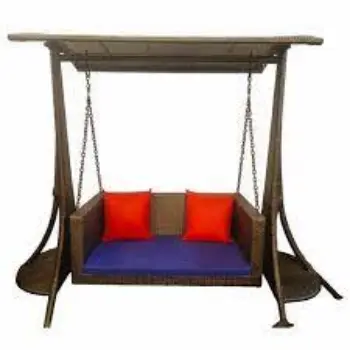 Attractive Wicker Porch Swing