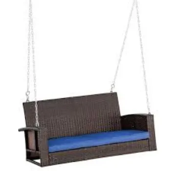 Durable Wicker Porch Swing