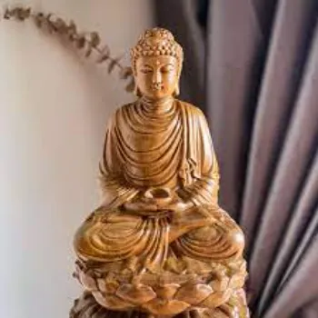Wood The Buddha Sculpture