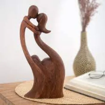  Novica Handmade I Missed You Wood Sculpture