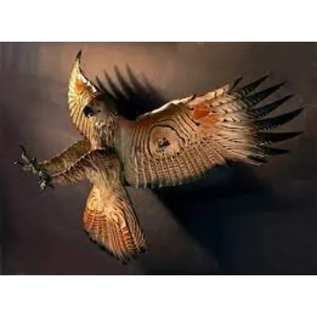 Falcon Wood Sculpture