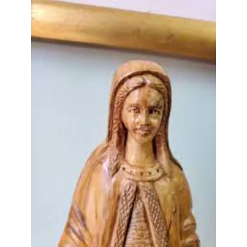  Bethlehem Virgin Wood Sculpture