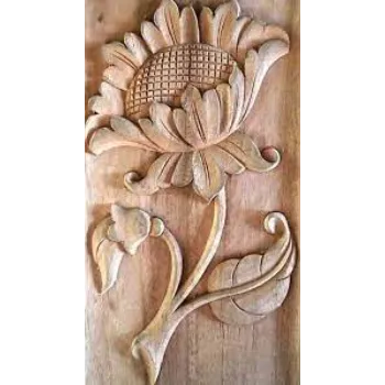 Wood Flower Sculpture 