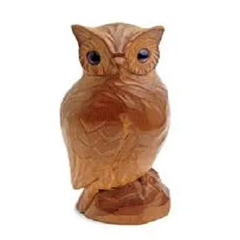 Wooden Owl Stock Sculpture