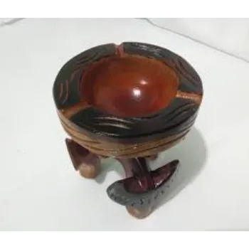 M M Wooden Ashtray
