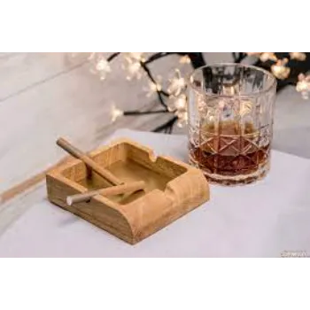 Om Wooden Ashtray