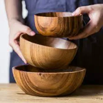 J S Wooden Bowl