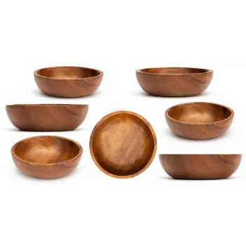 Plain & Printed Wooden Bowl